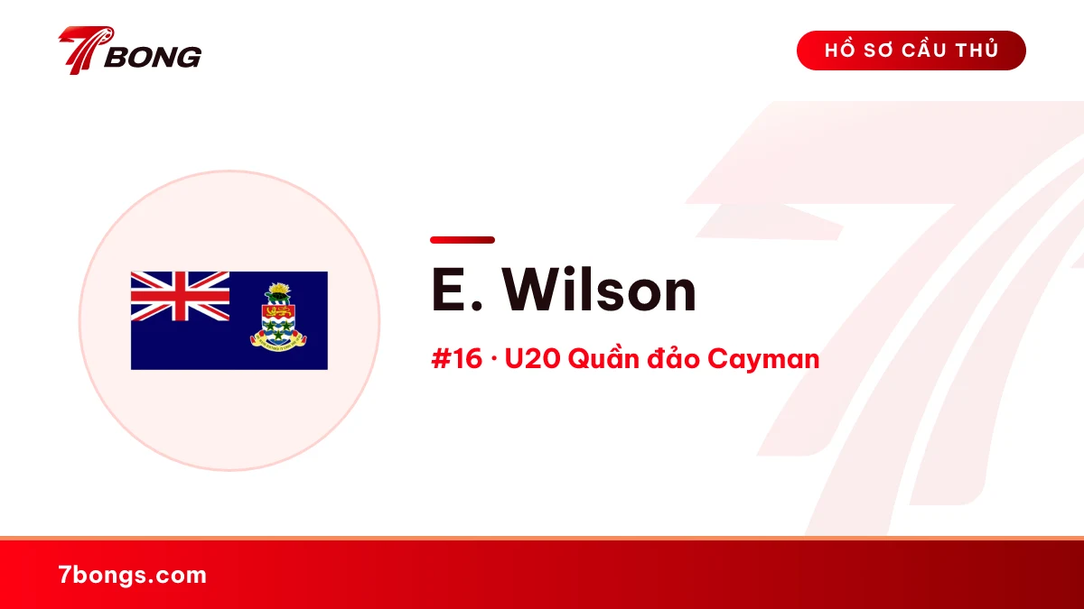 E. Wilson — U20 Quần đảo Cayman