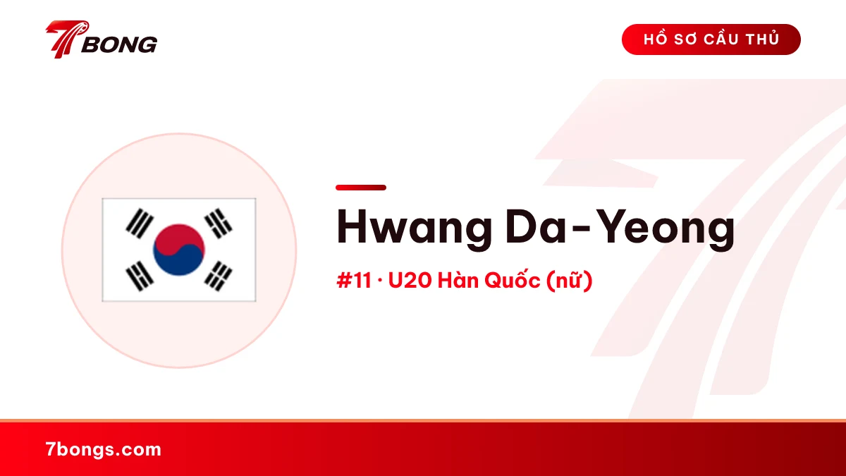 Hwang Da-Yeong — U20 Hàn Quốc (nữ)