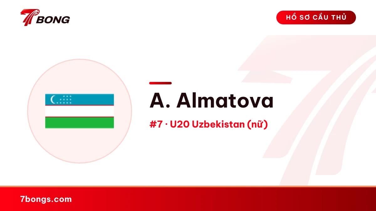 A. Almatova — U20 Uzbekistan (nữ)