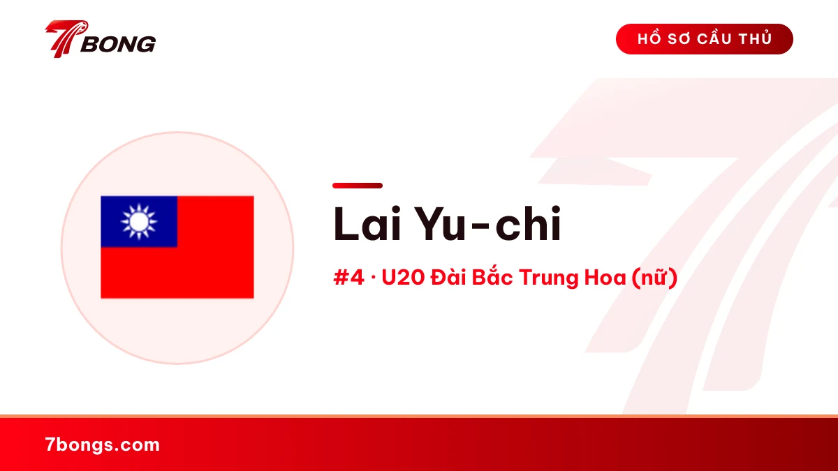 Lai Yu-chi — U20 Đài Bắc Trung Hoa (nữ)