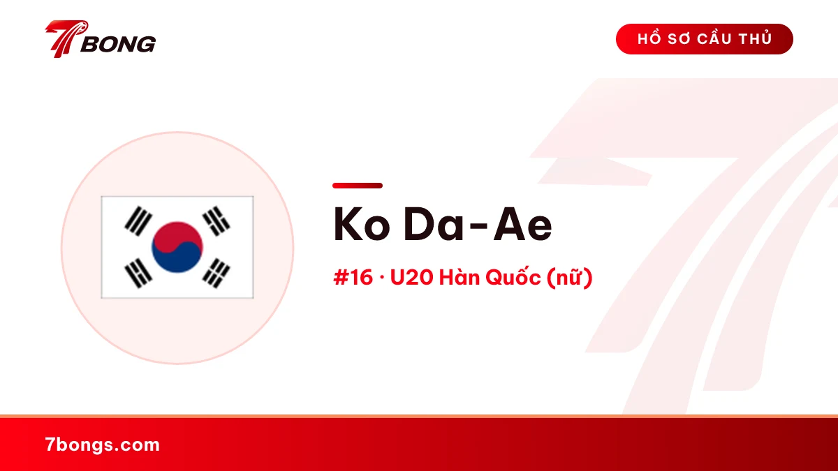 Ko Da-Ae — U20 Hàn Quốc (nữ)