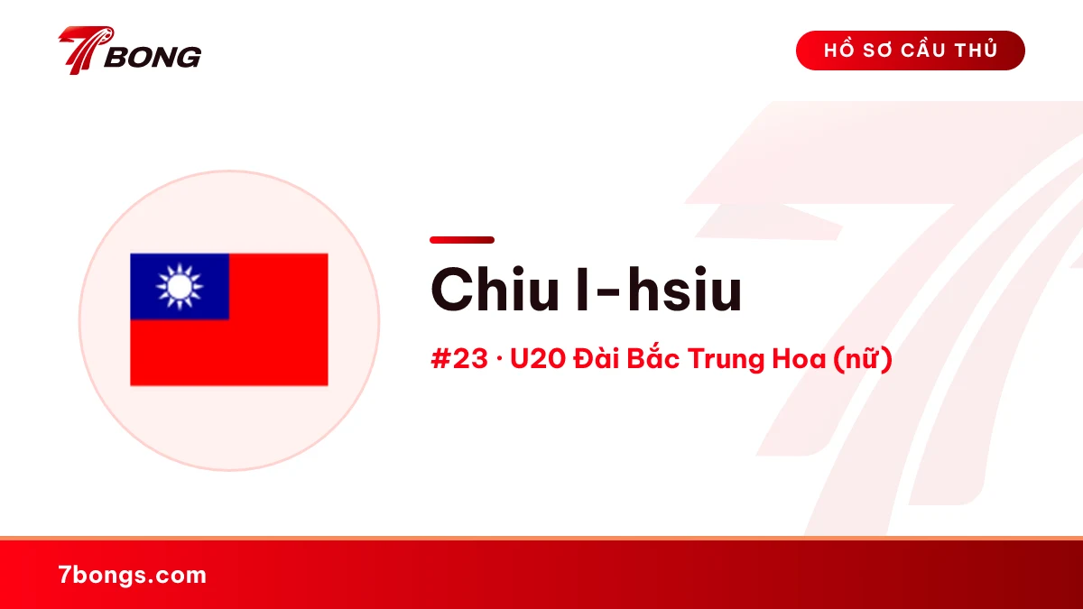 Chiu I-hsiu — U20 Đài Bắc Trung Hoa (nữ)
