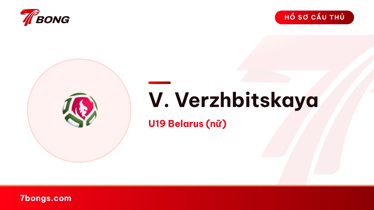 V. Verzhbitskaya — U19 Belarus (nữ)