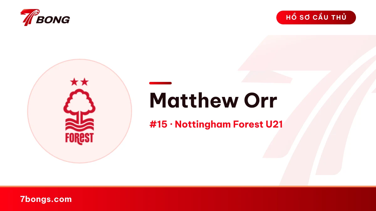 Matthew Orr — Nottingham Forest U21