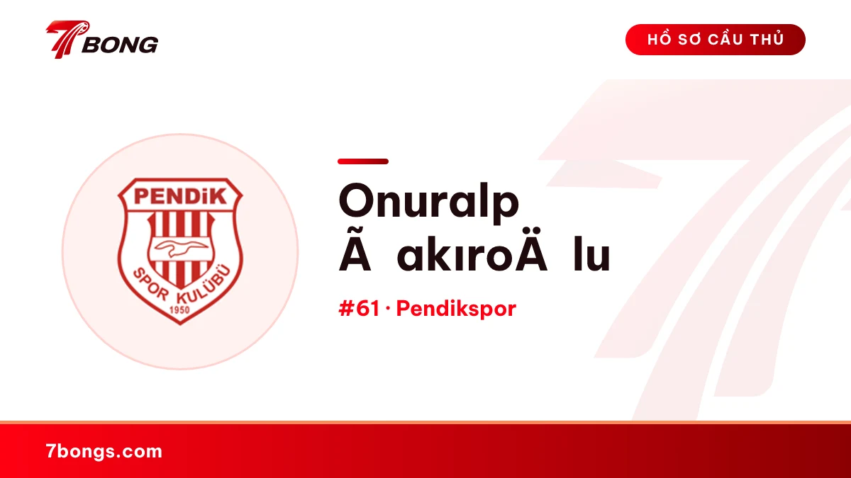 Onuralp ÃakıroÄlu — Pendikspor
