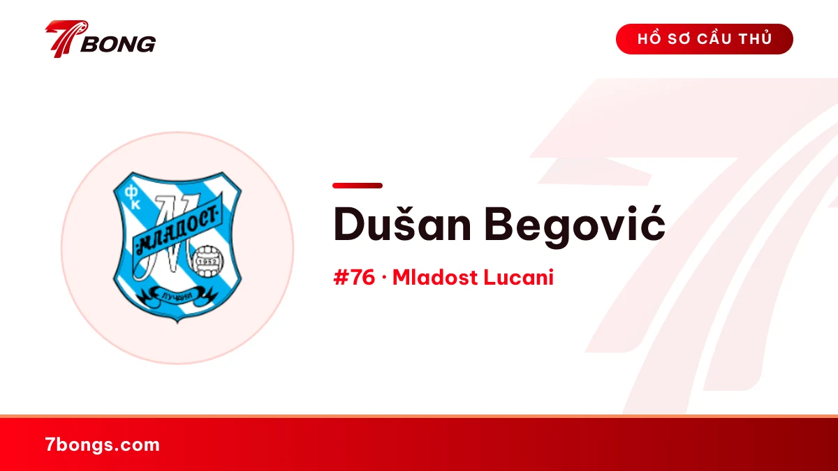Dušan Begović — Mladost Lucani