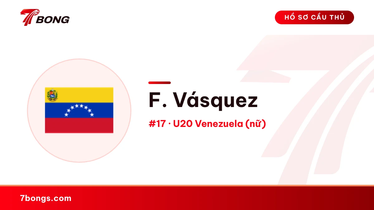 F. Vásquez — U20 Venezuela (nữ)