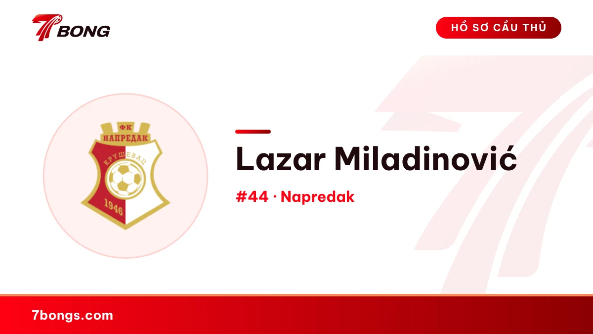 Lazar Miladinović — Napredak