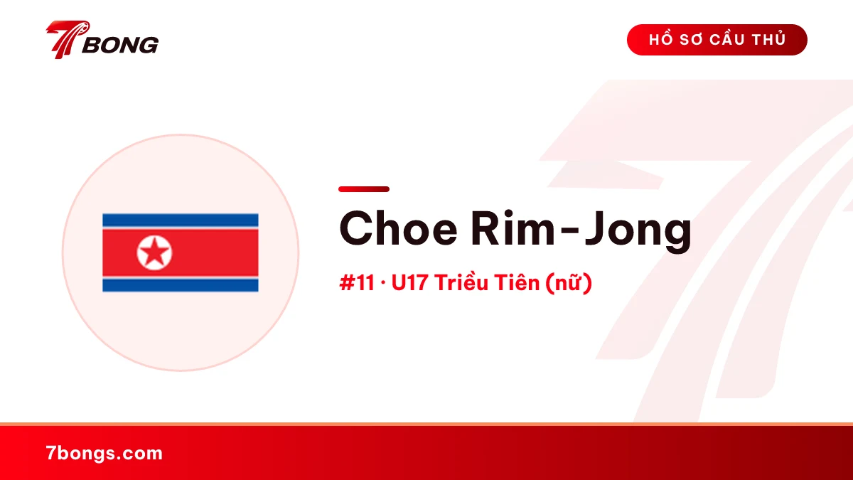 Choe Rim-Jong — U17 Triều Tiên (nữ)