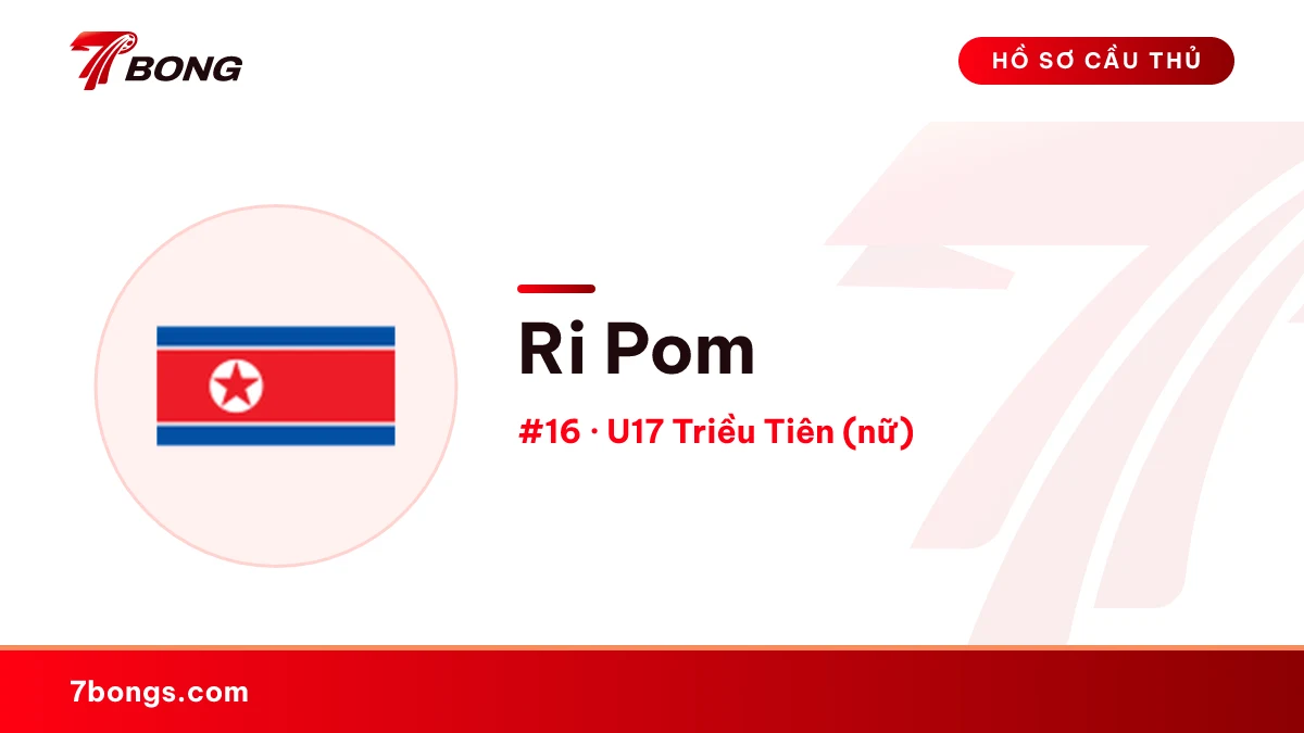 Ri Pom — U17 Triều Tiên (nữ)