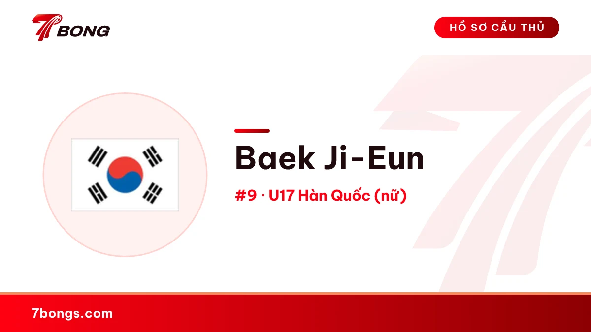 Baek Ji-Eun — U17 Hàn Quốc (nữ)