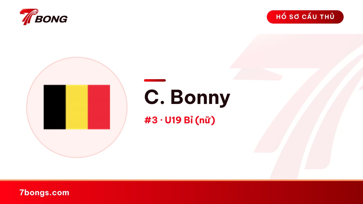 C. Bonny — U19 Bỉ (nữ)
