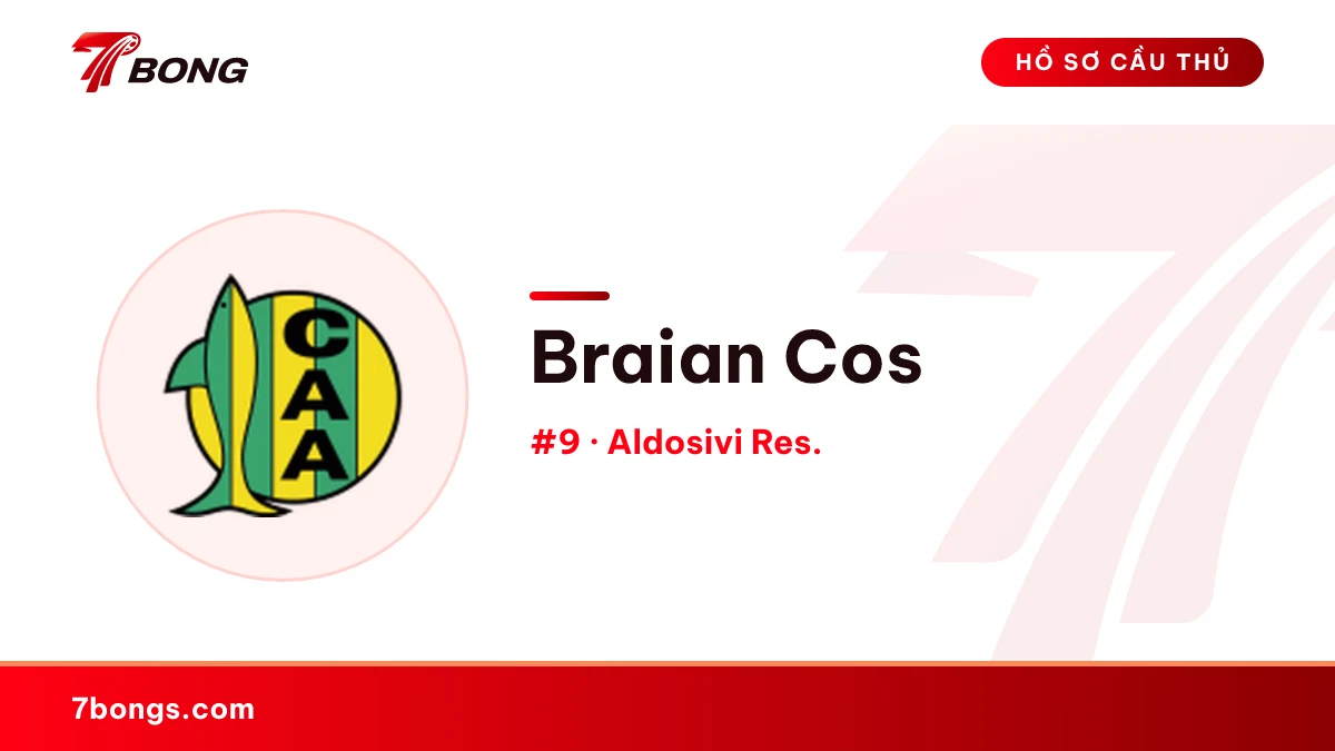 Braian Cos — Aldosivi Res.