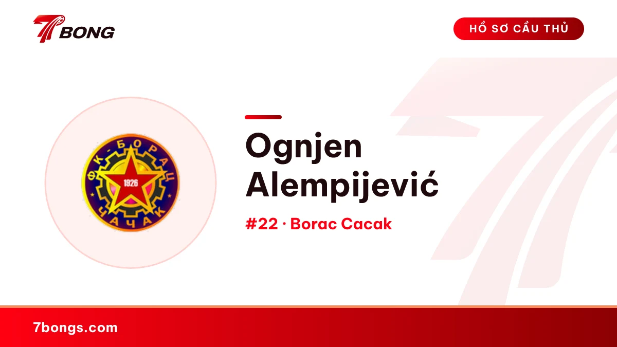 Ognjen Alempijević — Borac Cacak