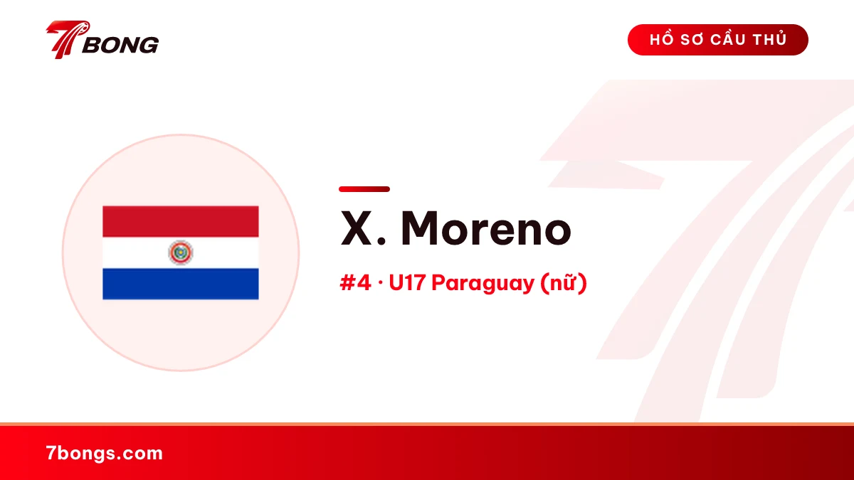 X. Moreno — U17 Paraguay (nữ)