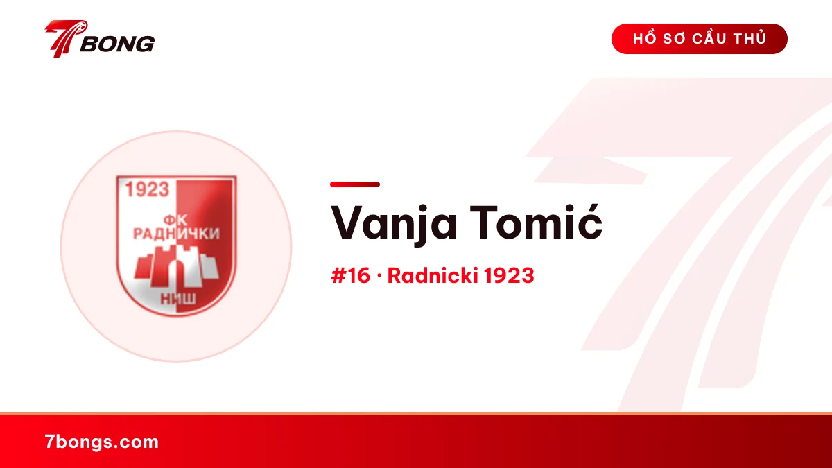 Vanja Tomić — Radnicki 1923