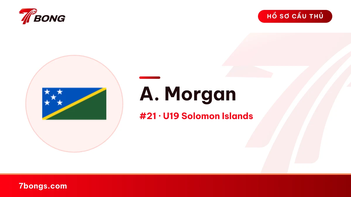 A. Morgan — U19 Solomon Islands