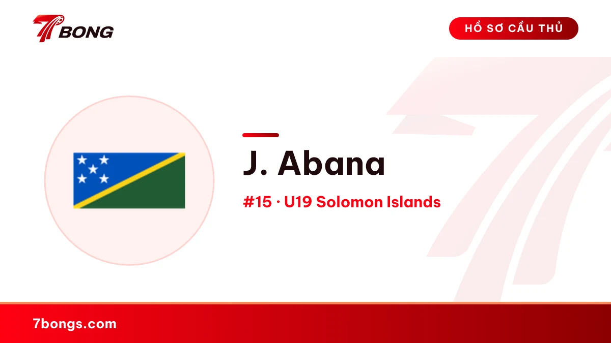 J. Abana — U19 Solomon Islands