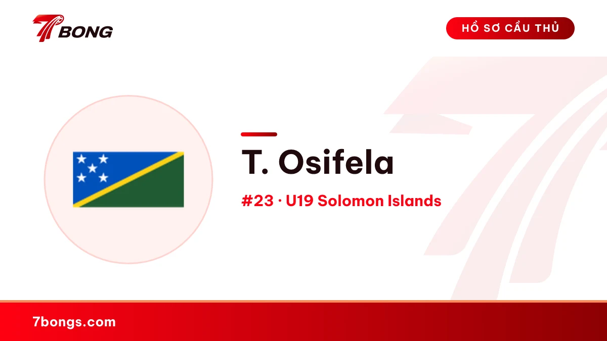 T. Osifela — U19 Solomon Islands