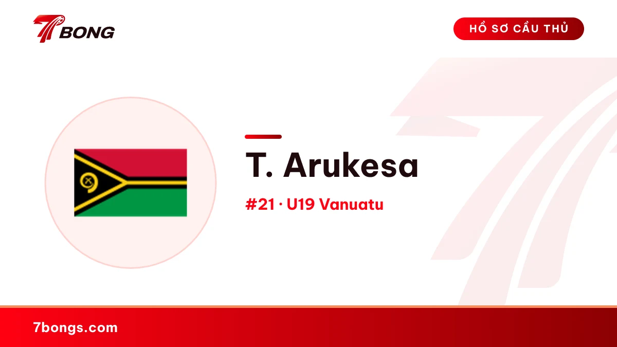 T. Arukesa — U19 Vanuatu