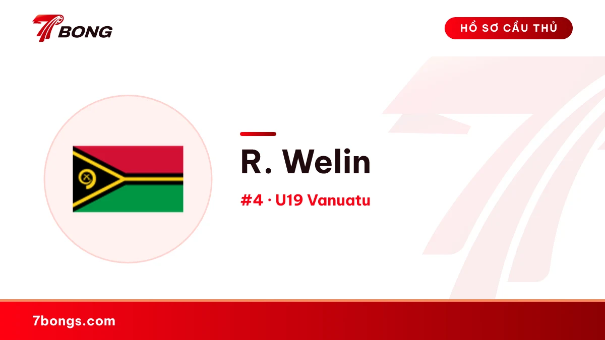 R. Welin — U19 Vanuatu