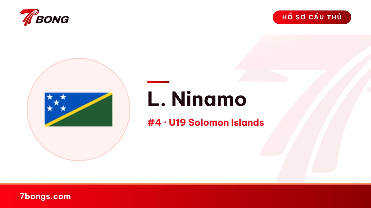 L. Ninamo — U19 Solomon Islands