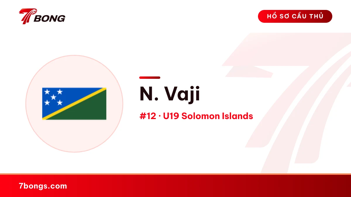 N. Vaji — U19 Solomon Islands
