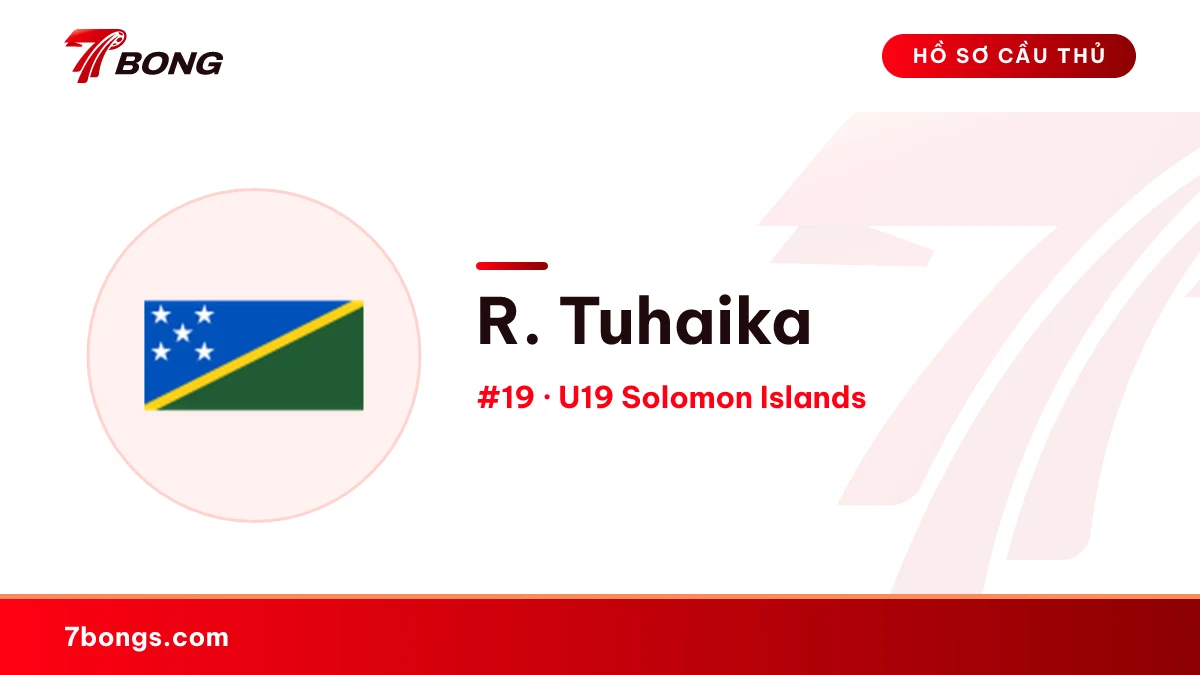 R. Tuhaika — U19 Solomon Islands