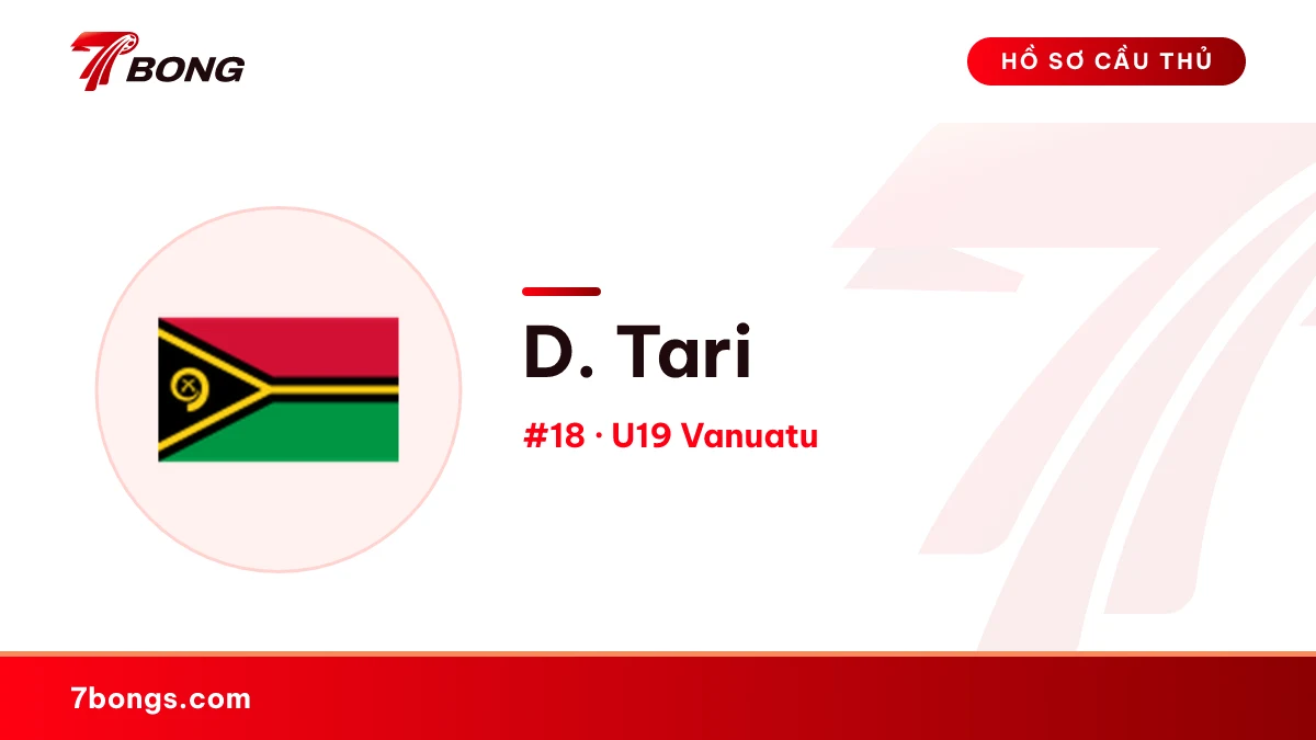 D. Tari — U19 Vanuatu