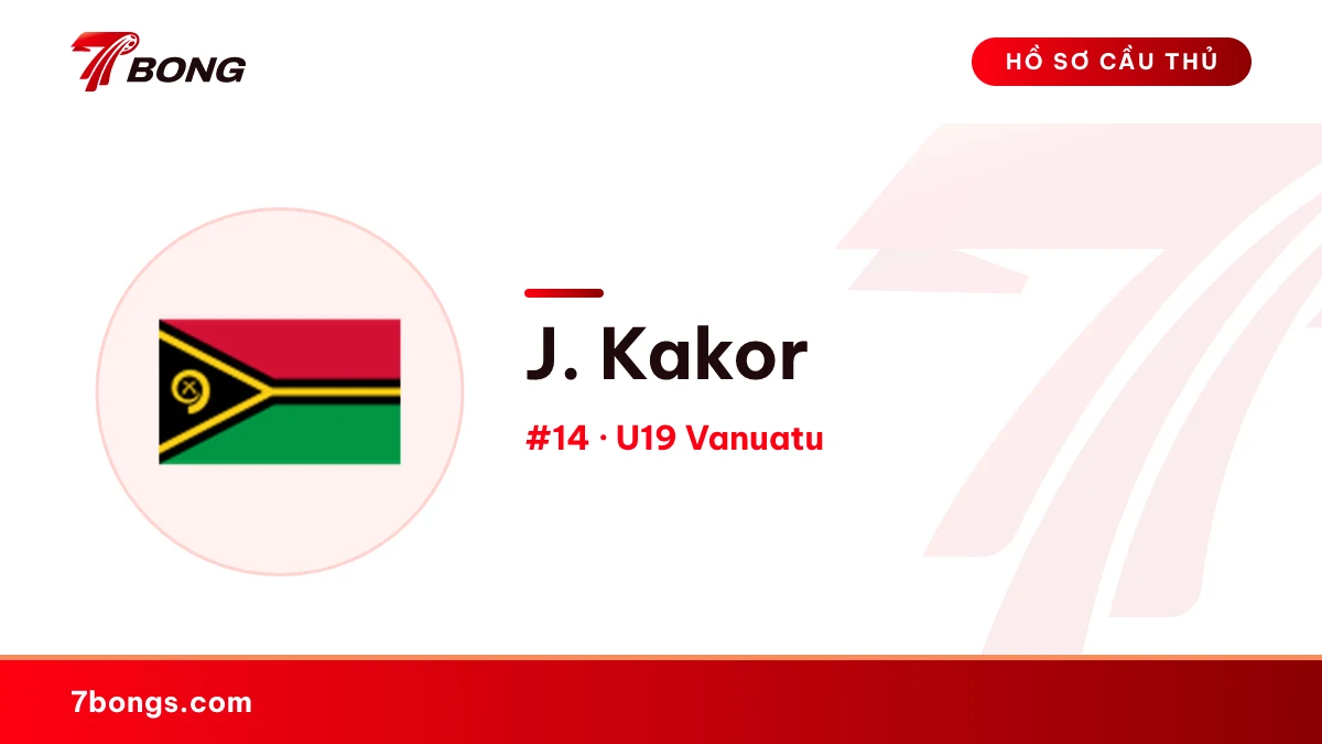 J. Kakor — U19 Vanuatu
