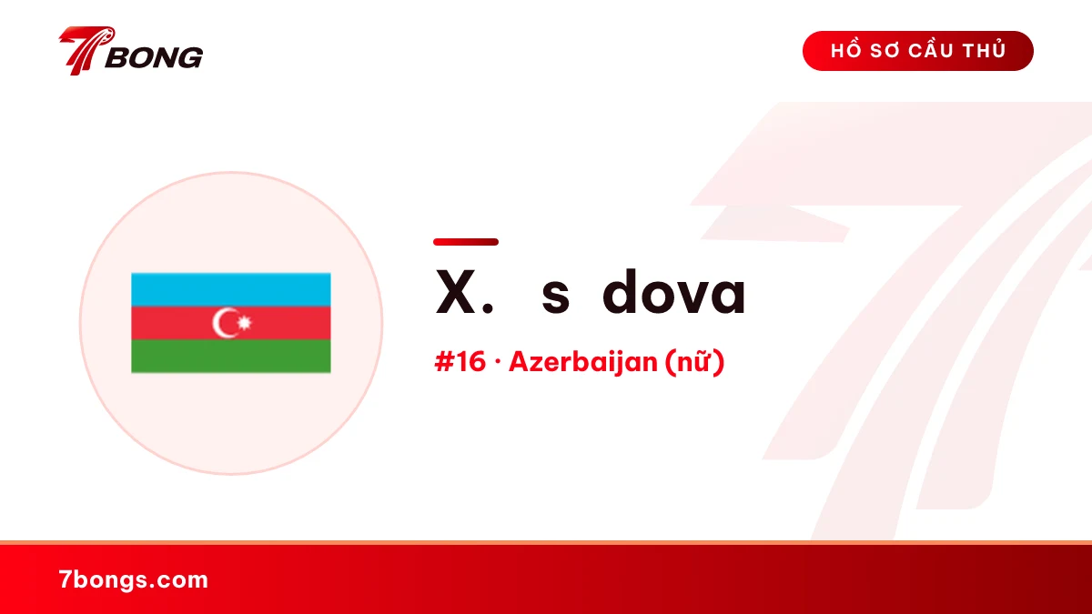 X. Əsədova — Azerbaijan (nữ)