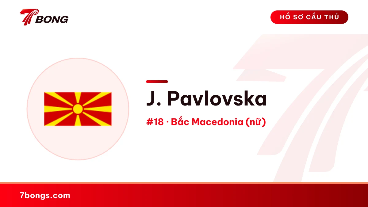 J. Pavlovska — Bắc Macedonia (nữ)