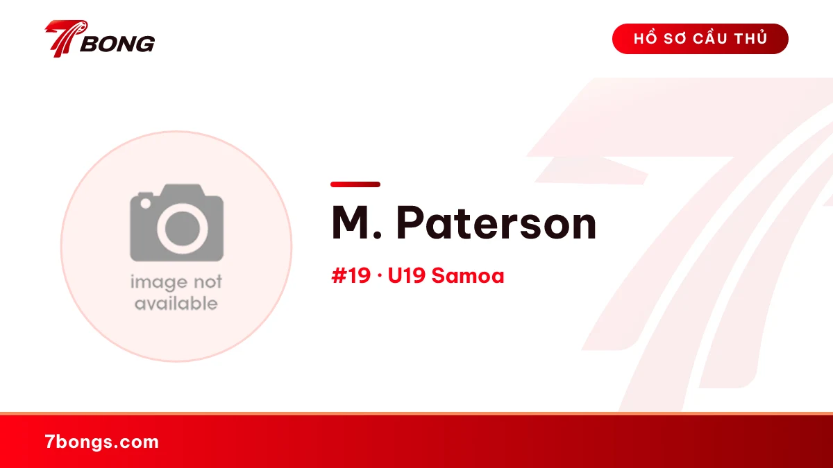 M. Paterson — U19 Samoa