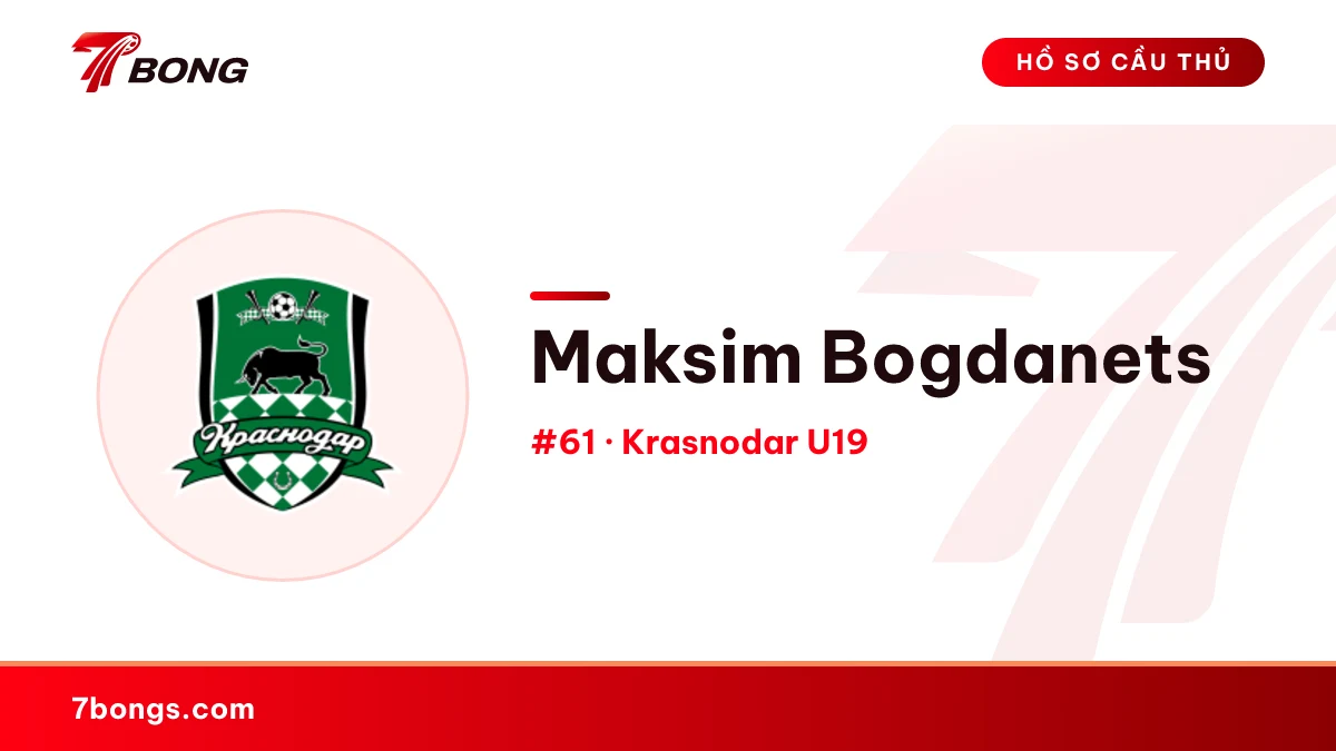 Maksim Bogdanets — Krasnodar U19