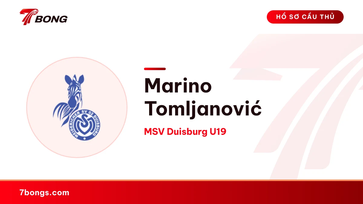Marino Tomljanović — MSV Duisburg U19