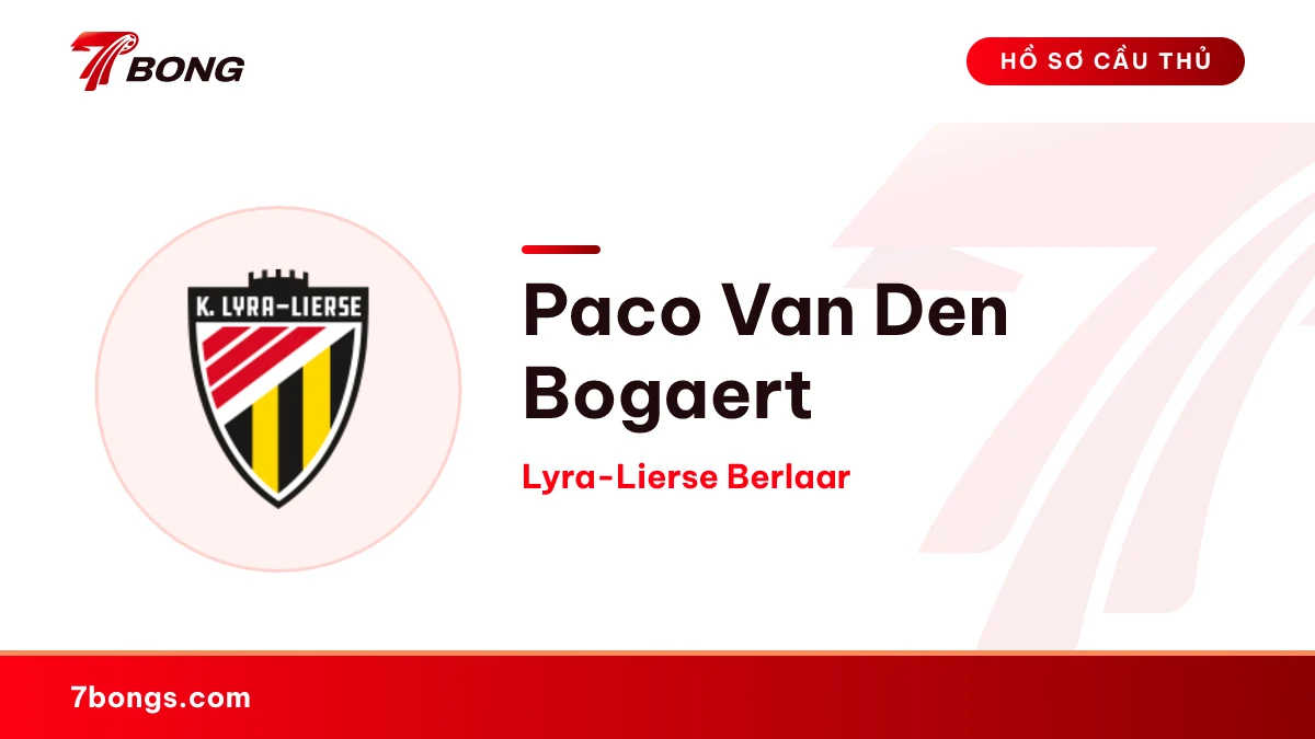 Paco Van Den Bogaert — Lyra-Lierse Berlaar