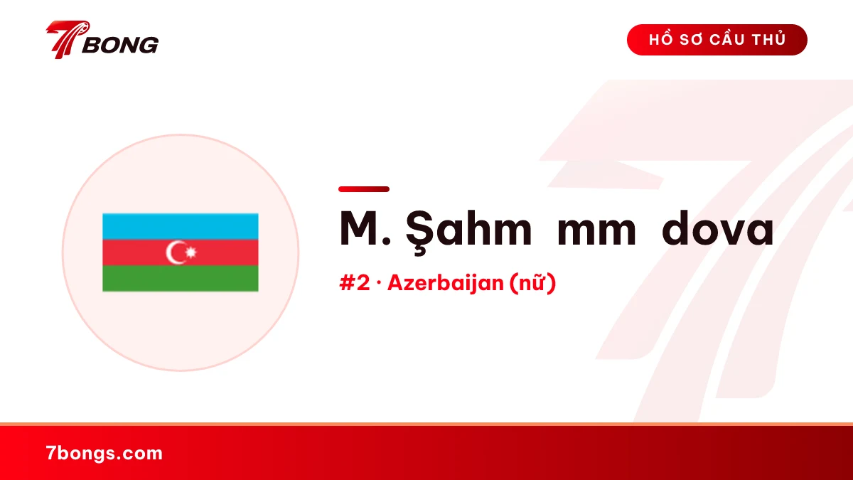 M. Şahməmmədova — Azerbaijan (nữ)