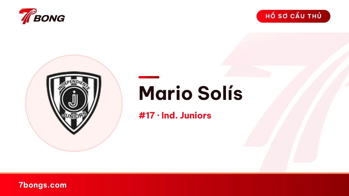 Mario Solís — Ind. Juniors
