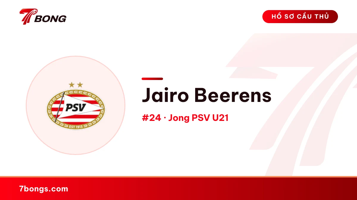 Jairo Beerens — Jong PSV U21