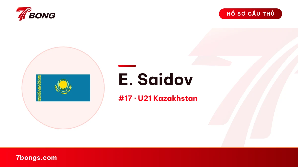 E. Saidov — U21 Kazakhstan