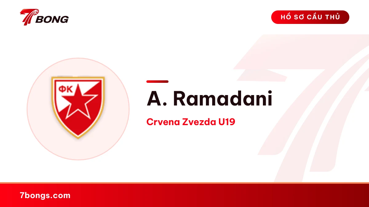 A. Ramadani — Crvena Zvezda U19