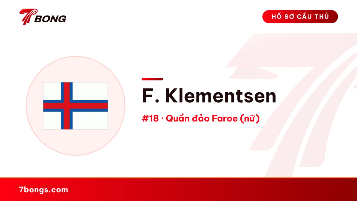 F. Klementsen — Quần đảo Faroe (nữ)