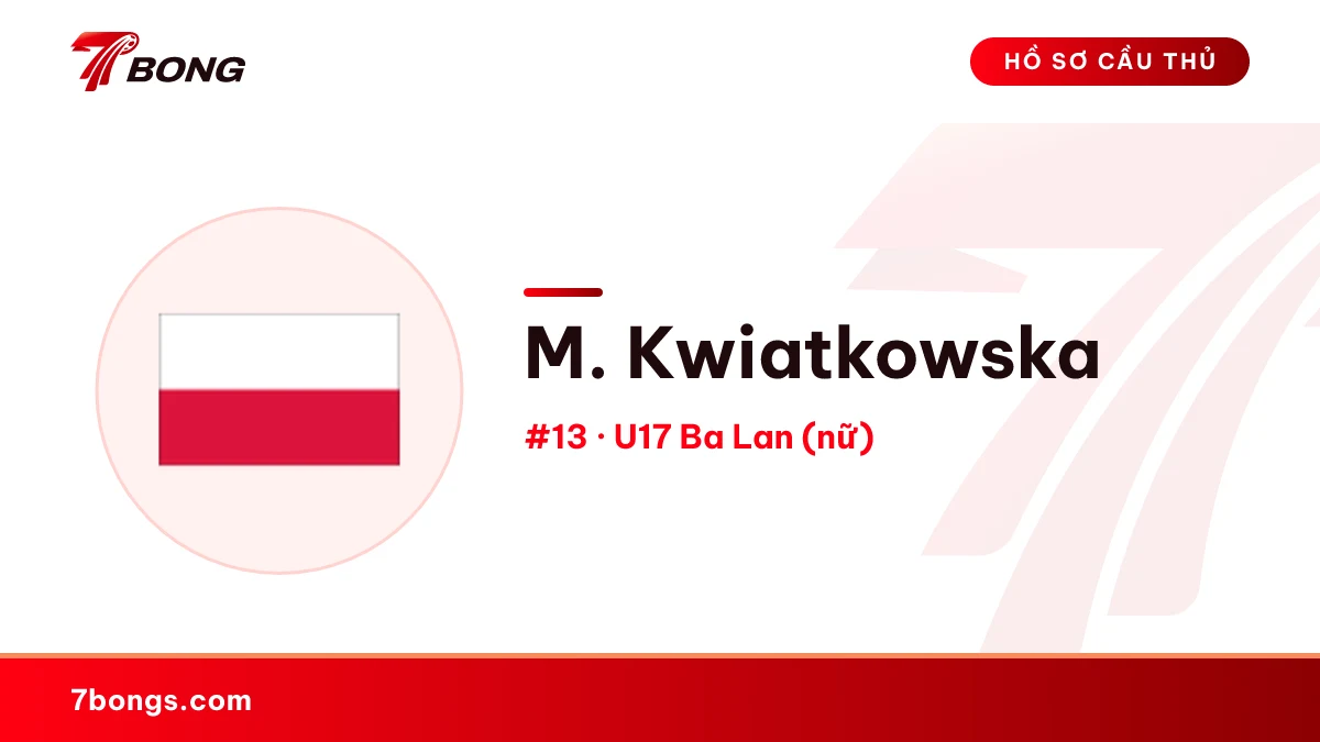 M. Kwiatkowska — U17 Ba Lan (nữ)