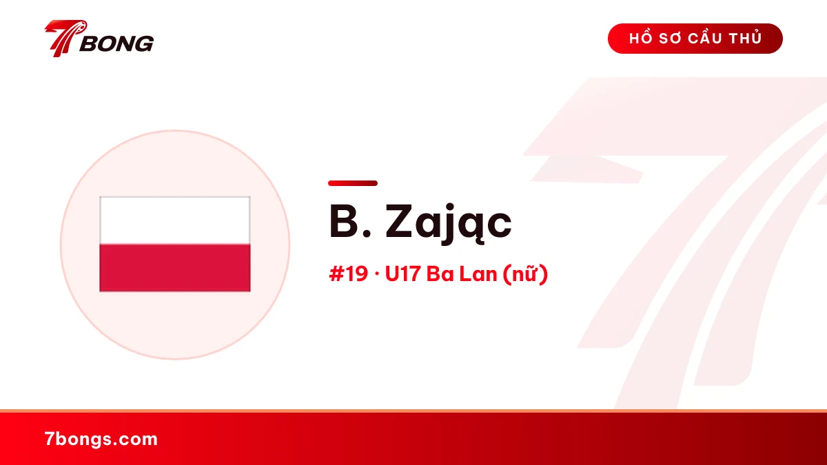 B. Zając — U17 Ba Lan (nữ)