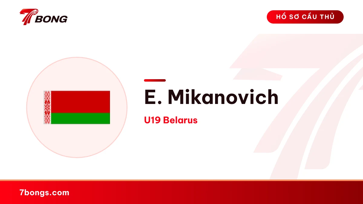 E. Mikanovich — U19 Belarus
