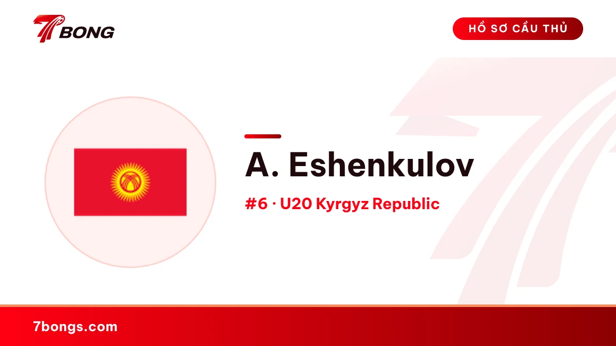 A. Eshenkulov — U20 Kyrgyz Republic