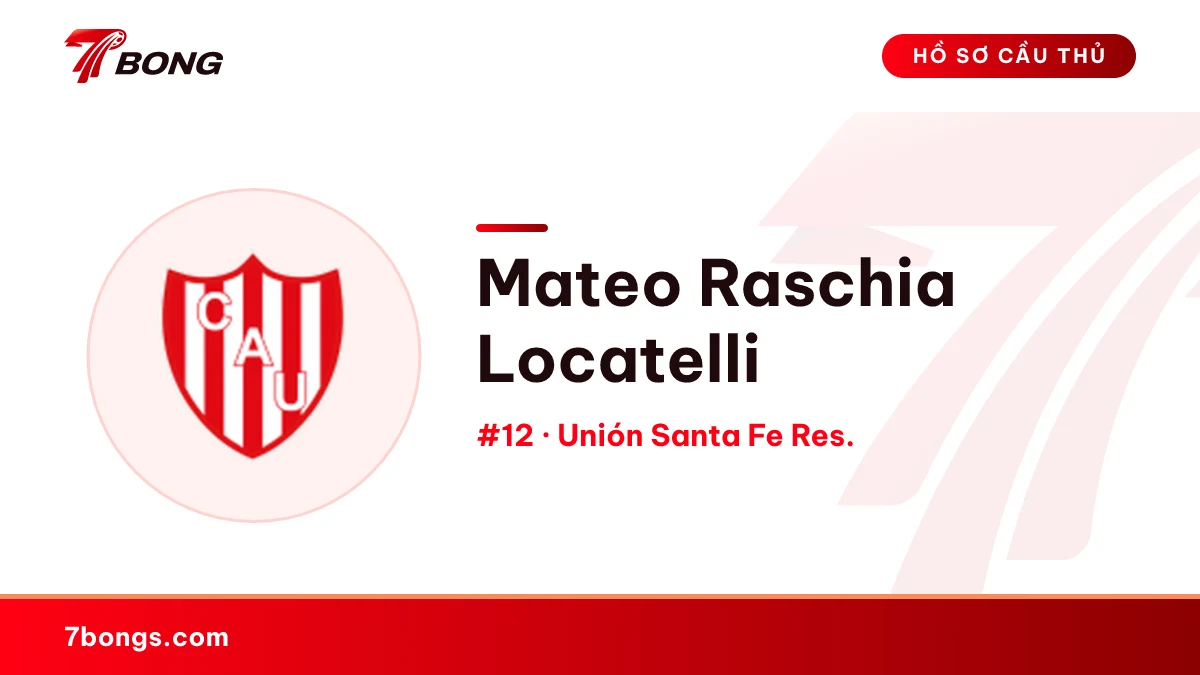 Mateo Raschia Locatelli — Unión Santa Fe Res.