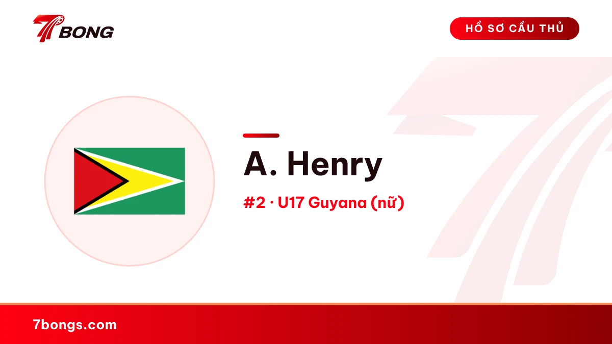 A. Henry — U17 Guyana (nữ)