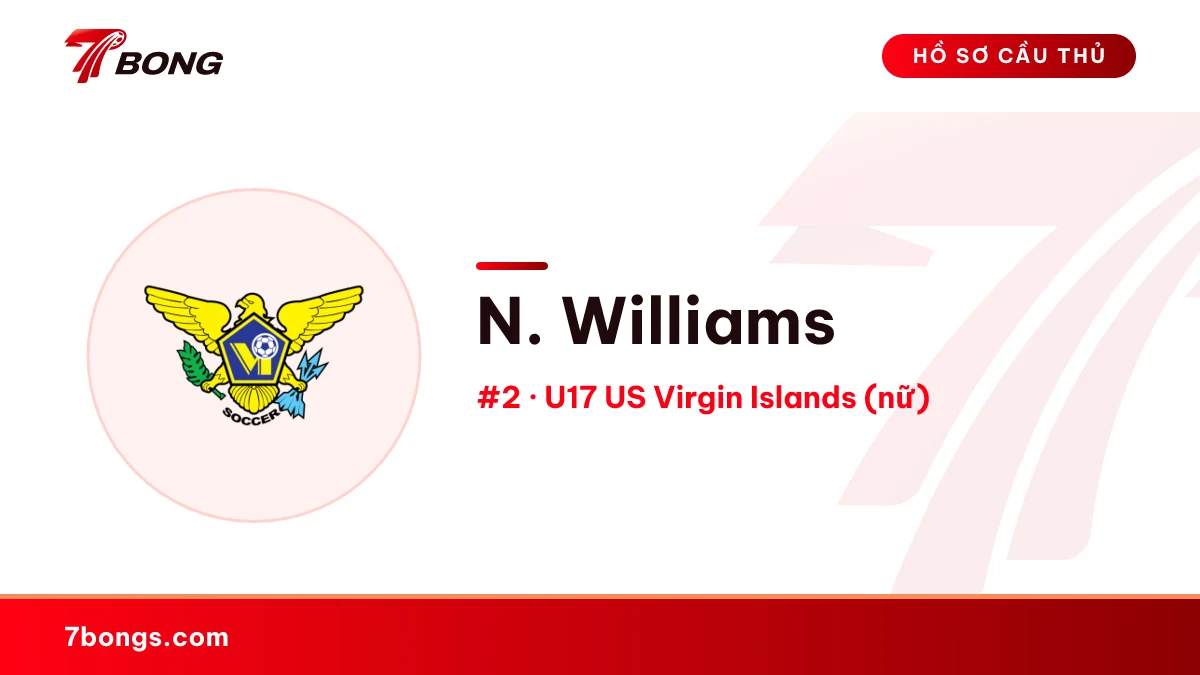 N. Williams — U17 US Virgin Islands (nữ)