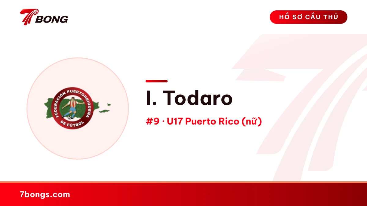 I. Todaro — U17 Puerto Rico (nữ)